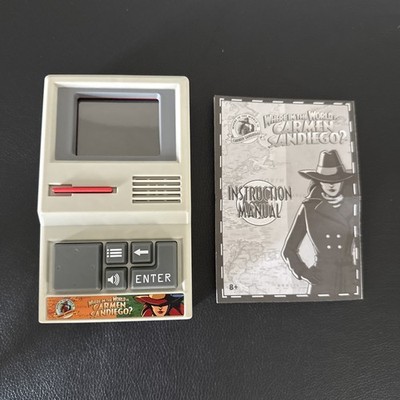 Basic Fun Where in the World is Carmen Sandiego Handheld Electronic Game WORKS
