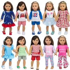 23 Pcs American Doll Clothes Dress and Accessories Sets for American 18 inch ...