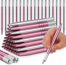 50 Pcs Microblading Pen Manual Eyebrow Pens Supplies Aluminum Pen Tool Holder