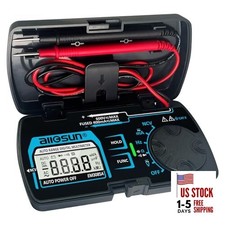 ALLOSUN Digital Multimeter Pocket Size DC AC Voltage Current Tester NCV EM3085
