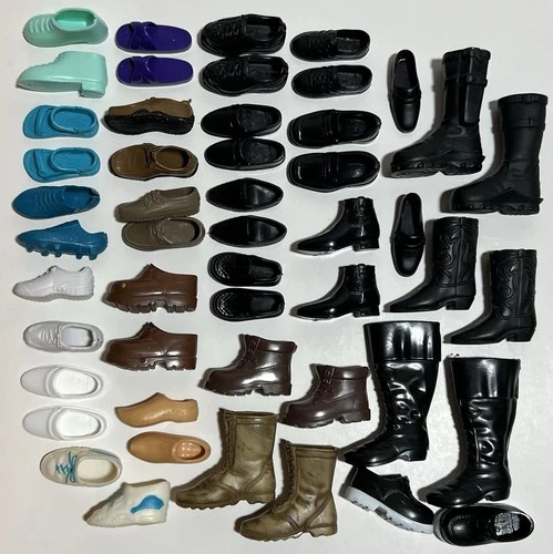 Vintage Barbie Lot Ken Vintage Doll Shoes Sandals Boots Gi Joe My Scene