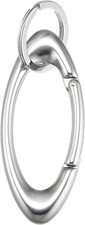 OAKLEY Essential Icon Carabiner Keychain Silver Aluminum New Japan Exclusive