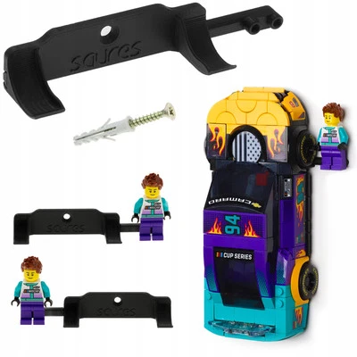 Speed Champions - 8 STUD - LEGO Wandhalterung + Minifigurenhalter