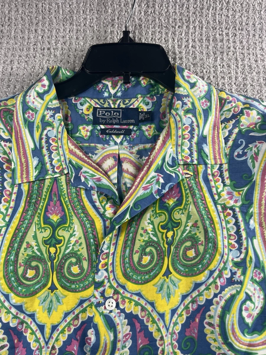 Polo Ralph Lauren Paisley Short Sleeve Button-Up Casual Button