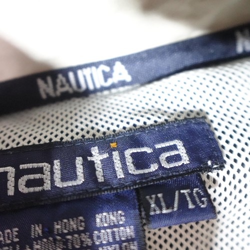 Vintage Nautica Jacket Mens XL Green Hooded Colorblock 90s Windbreaker J93048 - Picture 5 of 14