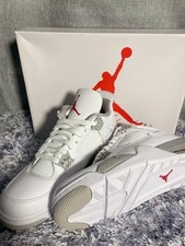 US Jordan 4 "White Oreo" Retro Mid Top Basketball Shoes For Men