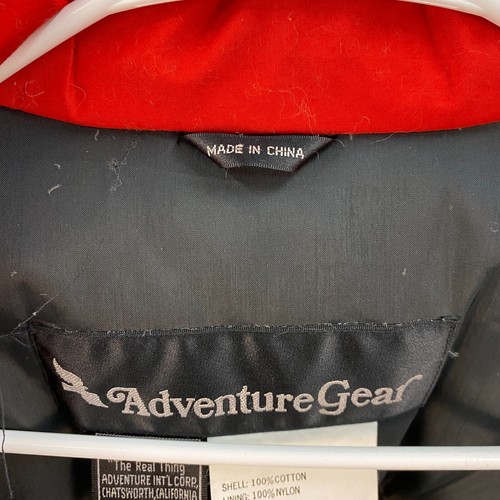Adventure Gear Mens Medium Coat Jacket Parka Duck Down Red Puffer Zip Vintage - Picture 13 of 14
