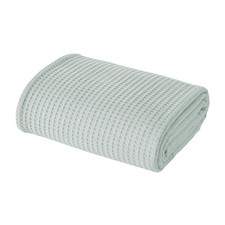 100 Cotton Waffle Thermal Blanket, Pale Blue, Full/Queen