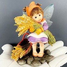 My Little Kitchen Fairies "Wheat Harvest Fairie" Girl Angel ENESCO 2007 4" Tall