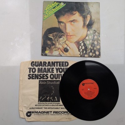 Alvin Stardust Self Titled Debut 12'' Vinyl Album - SIGNED - G+/VG+