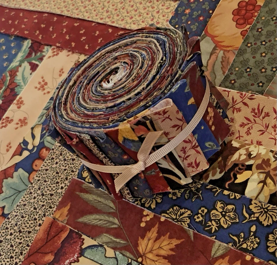 Country Look 20 Strip Jelly Roll By Moda, Timeless Treasures, Hoffman etc. - Image 3 of 4