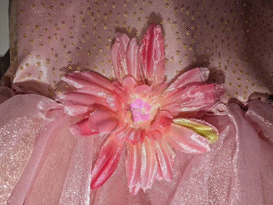 Creative Designs 4-6x Fantasy Play Costume Sleeveless Dress Pink Princess Barbie - Image 3 of 4