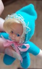 MATTEL Vintage 1978 Mini Baby Doll 3in Blond w Blue Eyes Blue Clothing Beautiful — photo 6