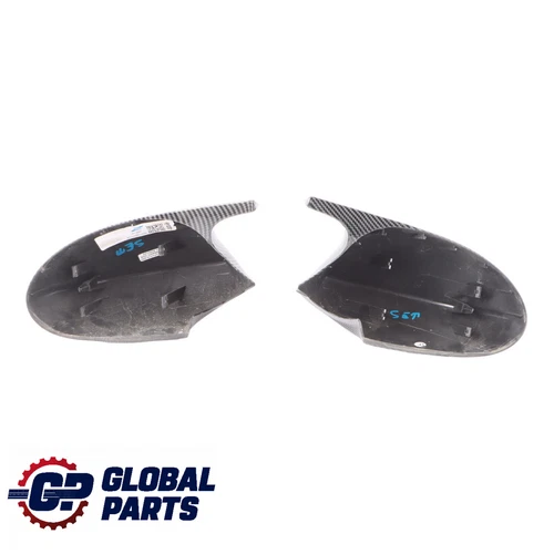 Wing Mirror Cover BMW E90 E91 Left Right N/O/S Cover Set Casing Carbon Look