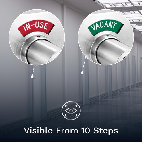 VIZILOK ADA Compliant Single Egress Indicator Privacy Lock C5FA-R Durable ANS... - 第 4/9 張圖片
