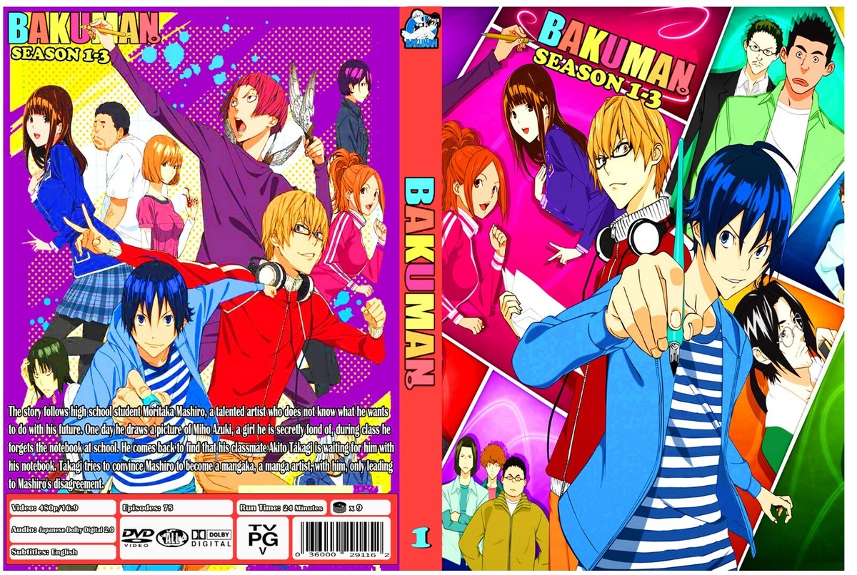 ANIME, BAKUMAN, 9 DVD, 75 EPIS, ENG/SUBT, 2 BOX, 2015 | eBay