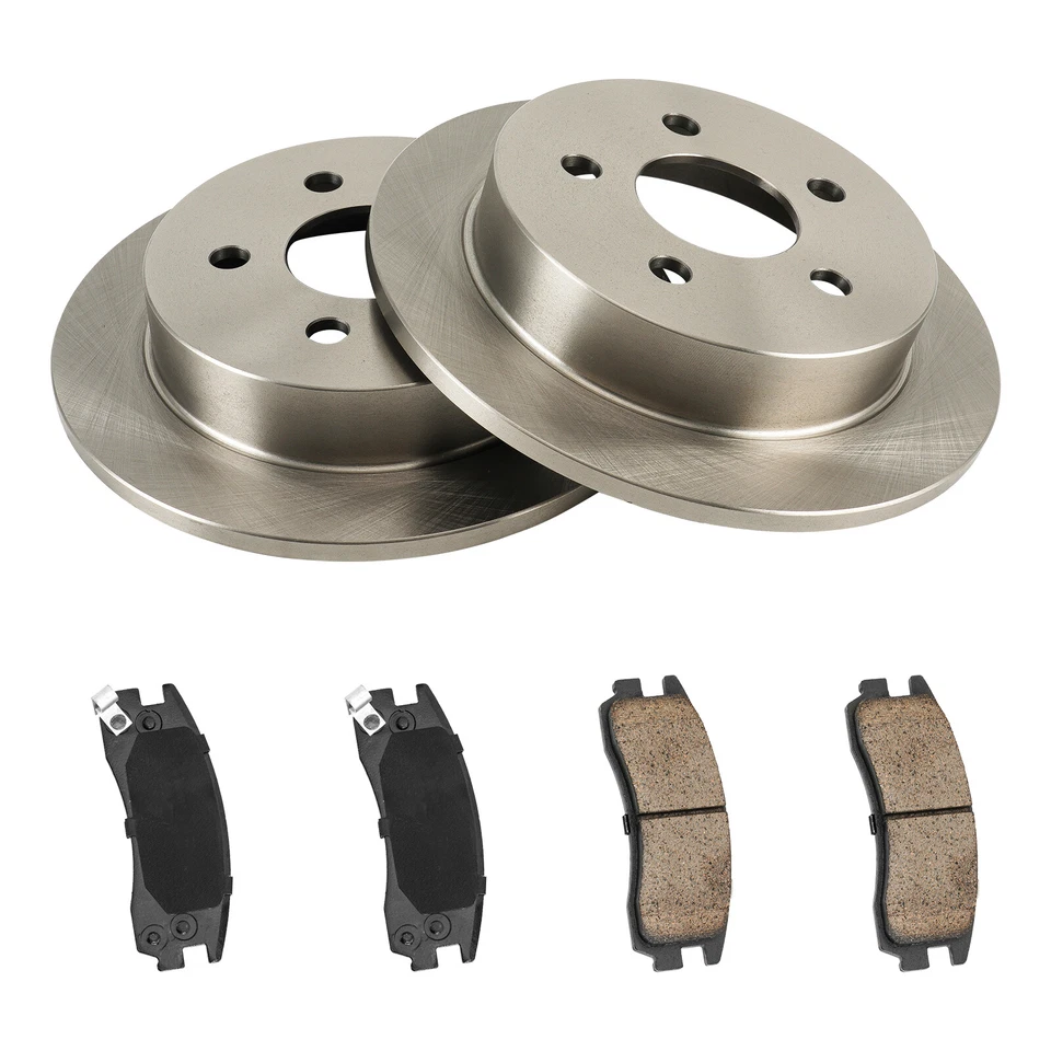 Rotores de disco traseros + pastillas de freno para Pontiac Montana 2002-2004 Chevrolet Impala Foto 4 de 4