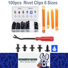 <!--F#f_0-->100 x Car Bumper Retainer Clip Trim Panel Push Fastener Rivet Clip with Removal<!--F/-->
