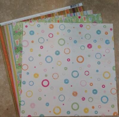 Flair Designs Inc 12x12 Scrapbook Paper Hit the Beach Paradise Keep on Cooking