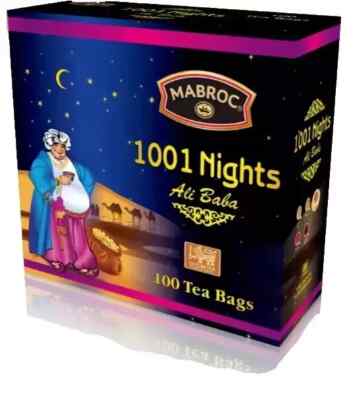 Brand New Mabroc 1001 Nights pure Ceylon tea - 100 Tea bags Free Ship World Wide