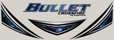 6 Rv Trailer Camper Bullet Logo Front Cap Stripe Graphics Decals 21-4-3