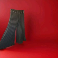 Cach  Vintage Elegant Black Wide Leg Pleated Pants Size 0