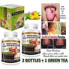 200 Parasite Cleanse DETOX Liver Colon Yeast Blood Support COLON CLEANSER TEA