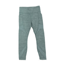 NWT Member's Mark Women's Mesh Detail Hi Rise Compression Ankle Legging Grey 'S'