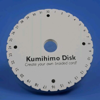 Kumihimo 6'' Round Braiding Disk 32 Slots Create Braided Beaded Cords Crafting 
