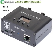 4-Port 2048CH Artnet to DMX512 Controller Artnet Dmx512 Control Supports RDM my1