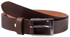 Leonardo Verrelli Genuine Leather Belt, Dark Brown, Can be Shortened, 100cm - 140cm