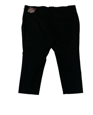Ava & Viv Dress Pant Comfort Waist Black Woman's 26W Slip On New