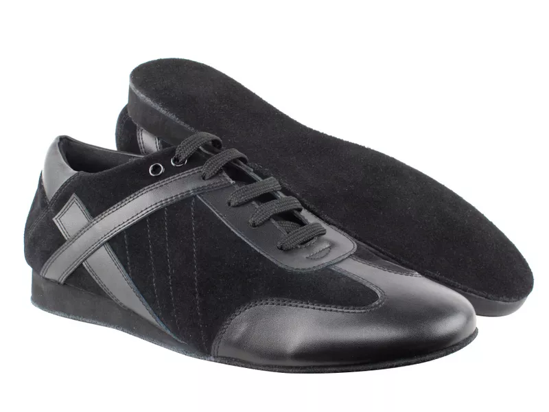 Black Leather Dance Shoes Latin Bachata Merengue Mens Fine | eBay