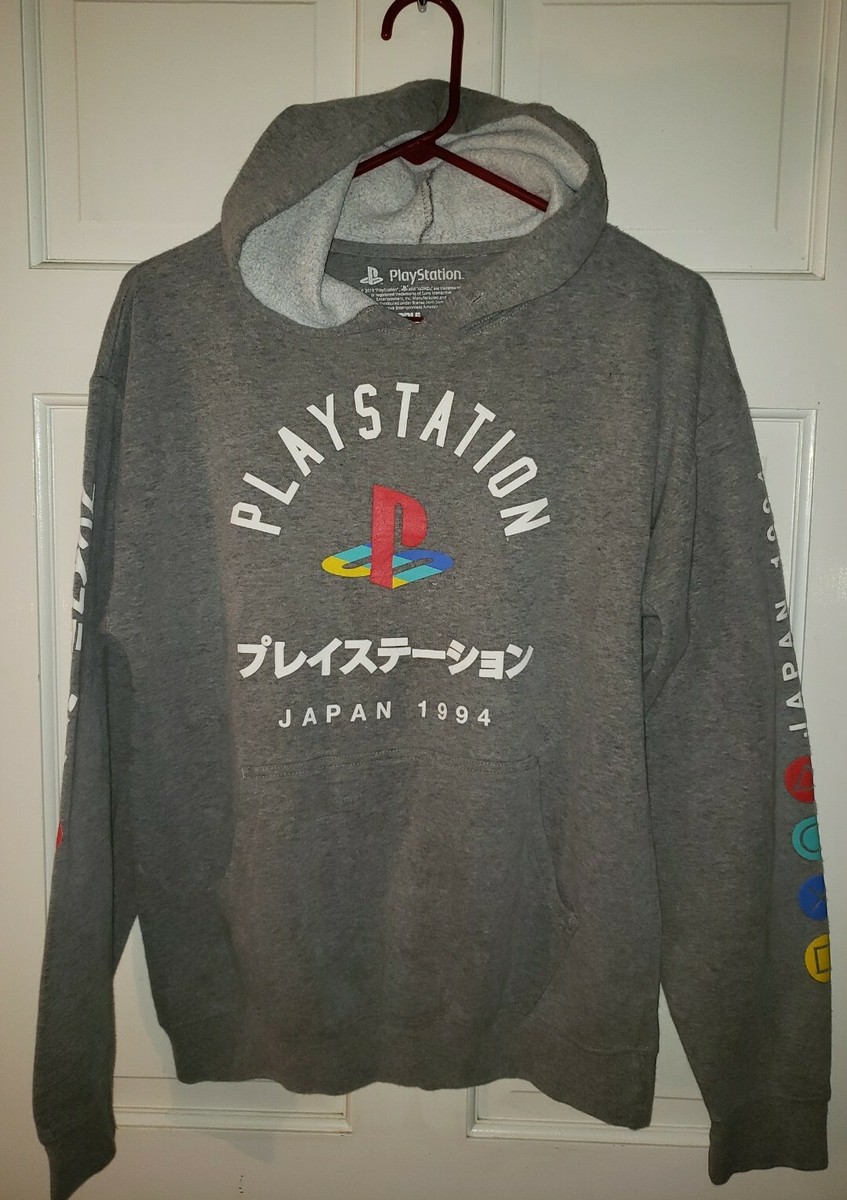 PLAYSTATION JAPAN 1994 heather Gray vintage Pullover Hoodie