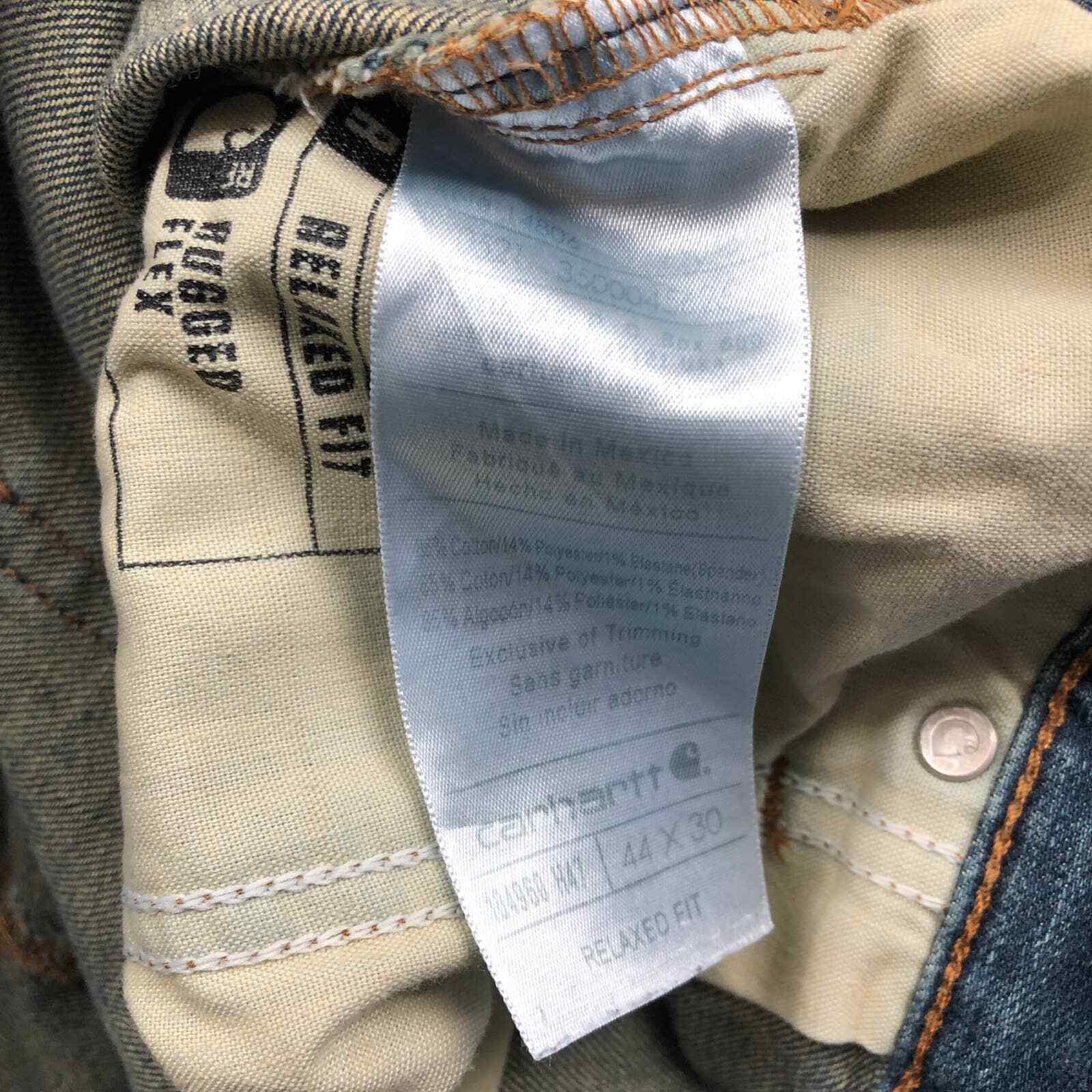 Carhartt Rugged Flex Tapered Jeans Mens 44X30 Relaxed Low Rise 5Pocket