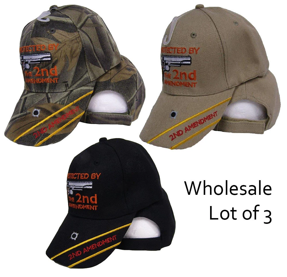 (3 Pack) Protected By The 2nd Amendment Gun Rights Bullets NRA Cap Hat CAP973D
Opens in a new window