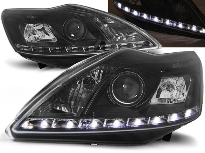 Feux de jour Daylight LED noir Ford Focus 2010 pour trajet nuit