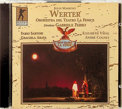 MASSENET Werther Live 1998 La Fenice FERRO Fabio Sartori/Elizabeth Vidal 2-CD