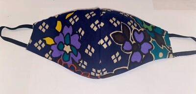 Face Mask-Dual layer-Washable & Reusable -Made in USA-Anti-microbial-Floral Prnt