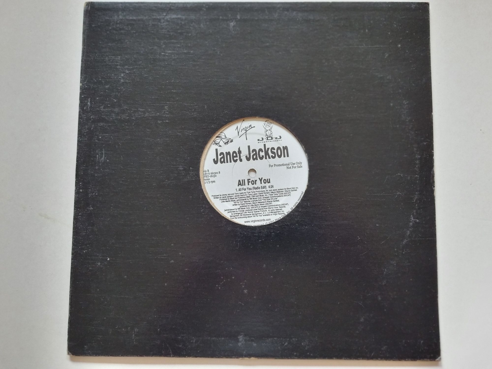 Janet Jackson - All for you US 12'' Disco Vinyl PROMO