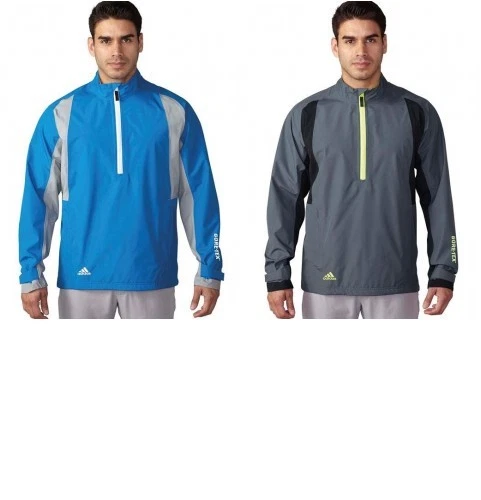 Adidas Gore-tex Herren Jacke Quarter Zip Wasserdicht Langarm UVP 169£