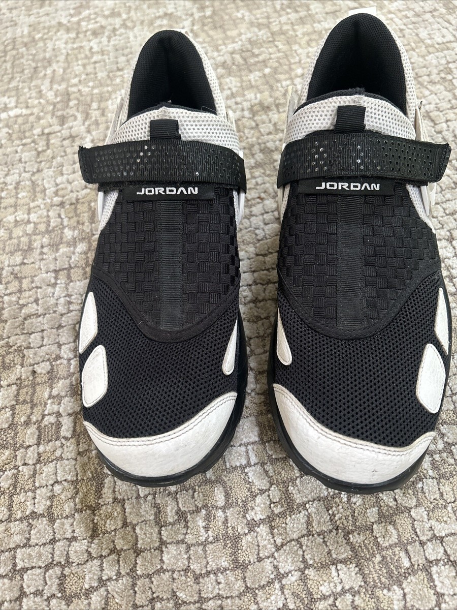 Jordan Black And White Slip-on Sneakers Men’s Size Strap