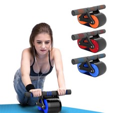 Double Wheel Abdominal Exerciser Women Men Automatic Rebound Ab Wheel Roller Wai