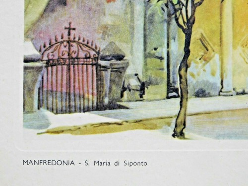ALDO RAIMONDI - MANFREDONIA- 1953 PRINT - TURISMO DI FOGGIA - UNFRAMED - Picture 3 of 5