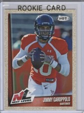 JIMMY GAROPPOLO ROOKIE CARD Next Level RARE GOLD $$ RC Football 2014 Patriots!