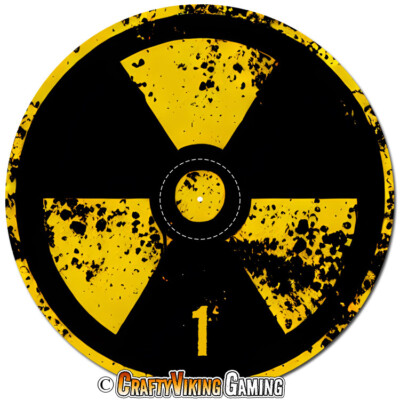Objective Markers 7.57'' NUCLEAR FALLOUT For Warhammer 40K Age of Sigmar Neoprene