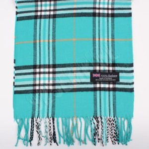 teal plaid scarf