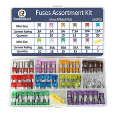 Auto Car Blade Fuses Assortment Kit 50Pcs Low Profile Mini 2A/3A/5A/7.5A/10A/