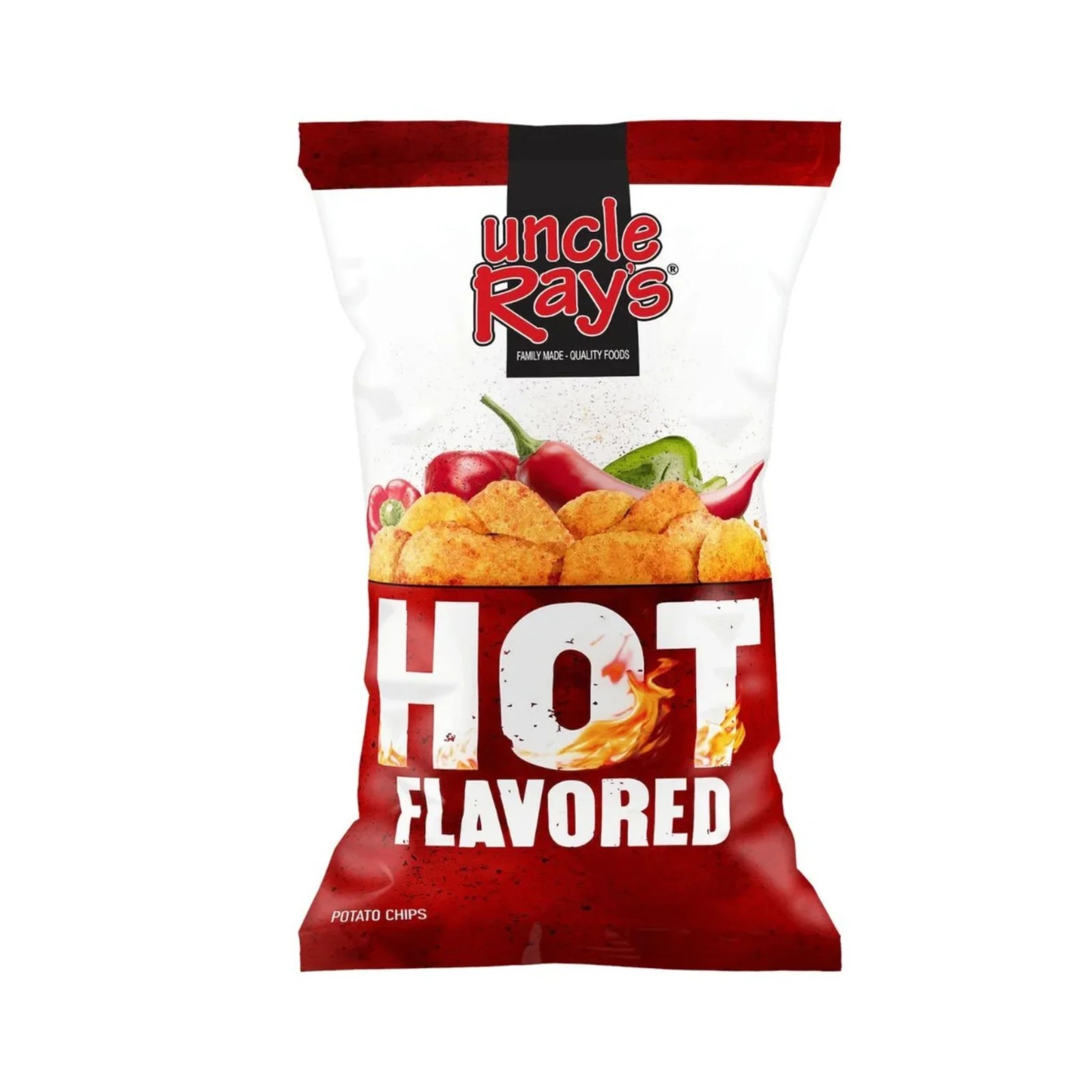 Full Box 9x Bags Uncle Rays Hot Flavored Potato Chips 8oz Fast Shipping 11090₽