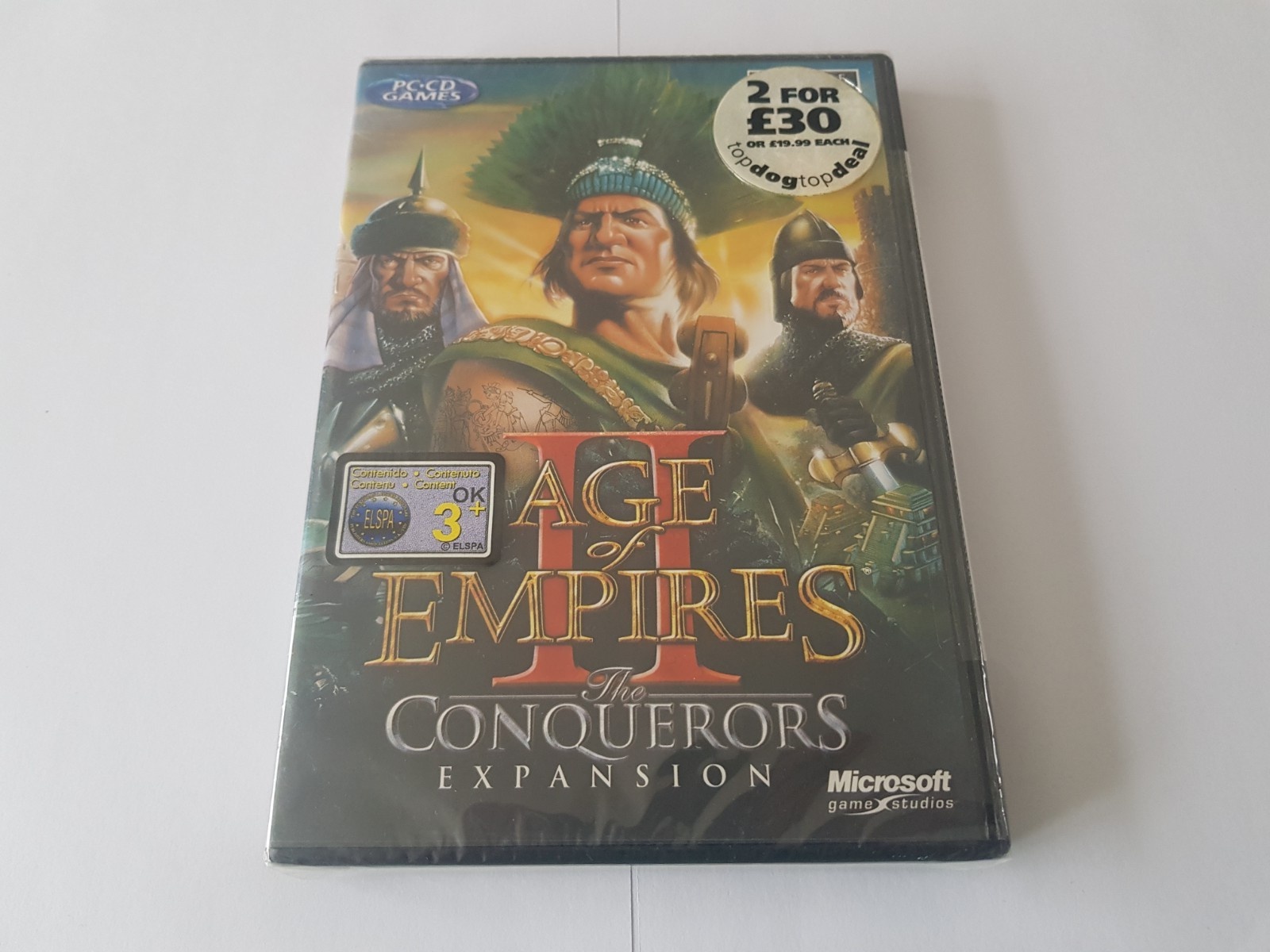 Age Of Empires II The Conquerors Expansion Pack Add On PC CD ROM 2000 NEW SEALED